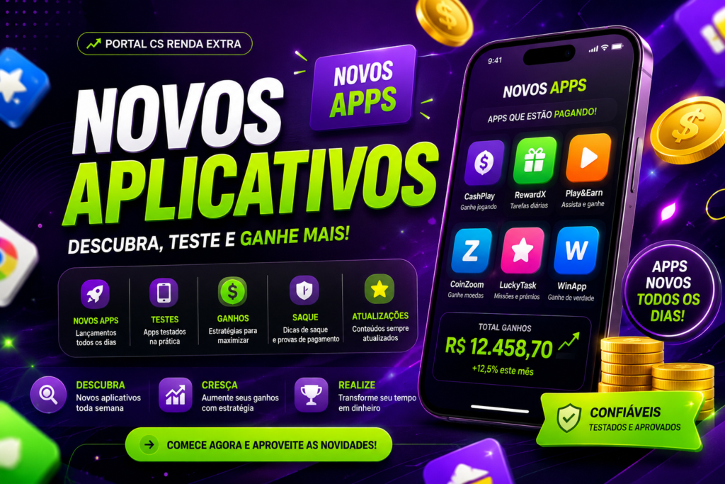 novos aplicativos